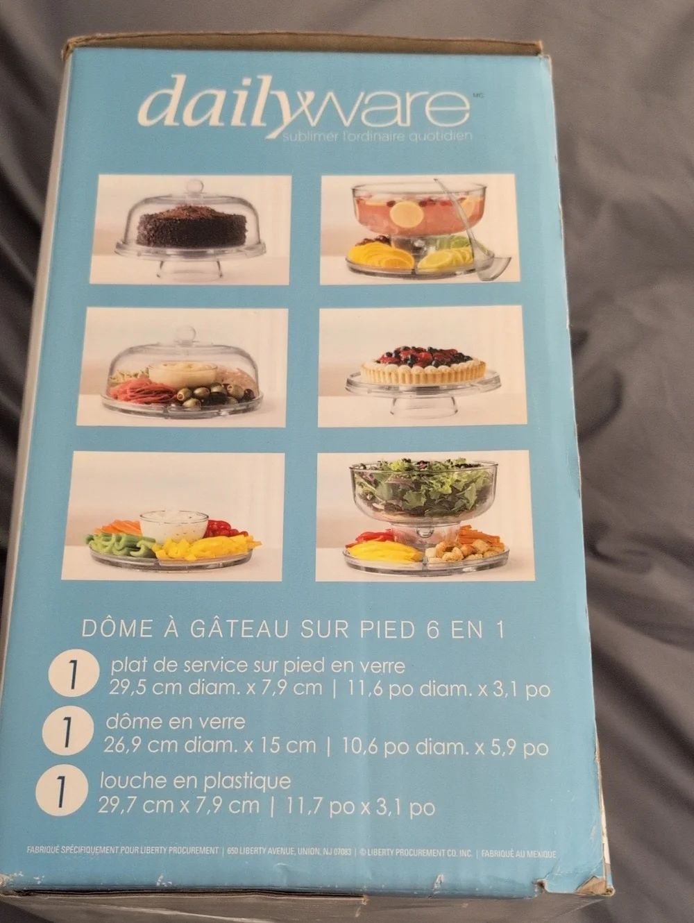 Dailyware 6 In 1 Footed Cake Dome